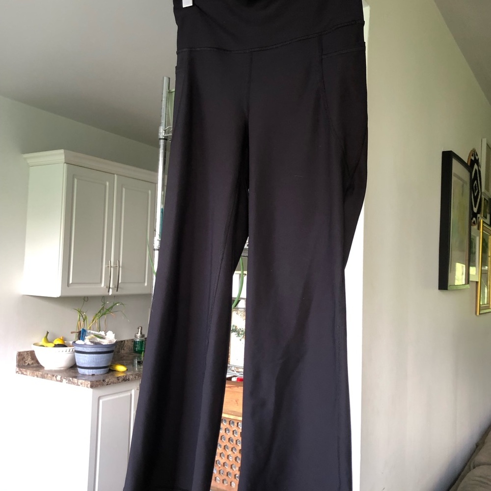 Old Navy Black High-Rise Wide-Leg Women's Flood